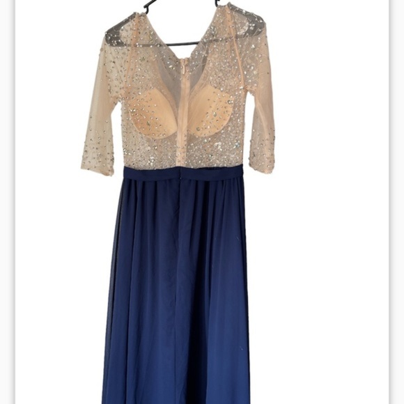 White by Soiéblu Embellished Gown with Sequins and Jewels - Picture 15 of 16